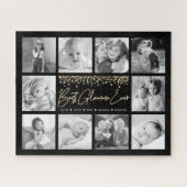 Best Glamma Ever 10 Photo Collage Gold Glitter Legpuzzel (Horizontaal)