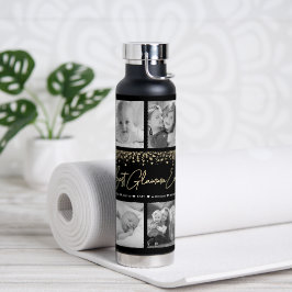 Best Glamma Ever 10 Photo Collage Gold Glitter Waterfles