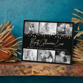 Best Glamma Ever 6 Photo Collage Glam Gold Glitter Fotoplaat (Zijkant)