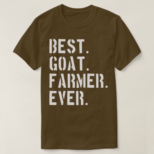 Best Goat Farmer ever Funny Goat Farming T-shirt (Design voorkant)