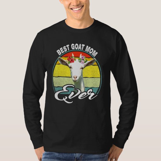 Best Goat Ma Ever Retro Goat Ma Rancher T-shirt (Voorkant)