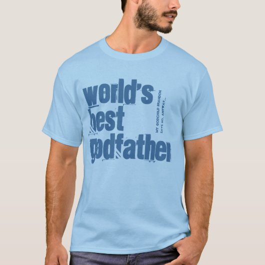 Best GODFATHER Baby Blue V204E ter wereld T-shirt (Voorkant)