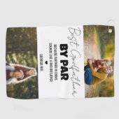 Best Godfather By Par Custom Photo Golf Towel Golfhanddoek (Horizontaal)