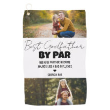 Best Godfather By Par Custom Photo Golf Towel