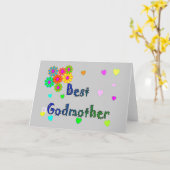 Best Godmoeder Gifts Kaart (Gele Bloem)