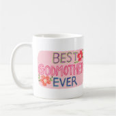 Best Godmother Ever Hand-drawn lettering Gift Koffiemok (Links)
