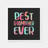 Best Godmother Ever T-Shirt Mother's Day Servet (Voorkant)