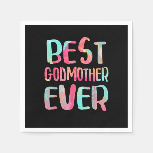 Best Godmother Ever T-Shirt Mother's Day Servet (Voorkant)