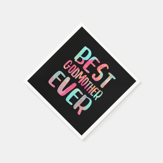 Best Godmother Ever T-Shirt Mother's Day Servet (Hoek)