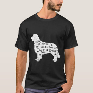 Best Golden Retriever Dog Dad Ever T-shirt