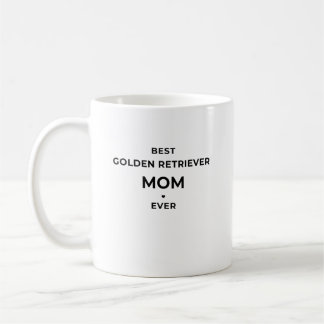 ☕ Best Golden Retriever Mom Ever – White Mug Koffiemok