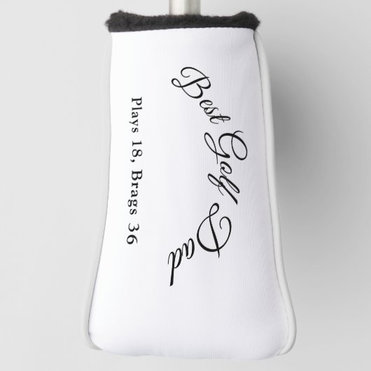 Best Golf Dad | Funny Golf Father Gift Golfheadcover (Draai 90)