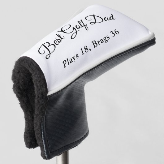 Best Golf Dad | Funny Golf Father Gift Golfheadcover (3/4 voorkant)