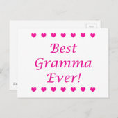 Best Gramma Ever Briefkaart (Voorkant / Achterkant)