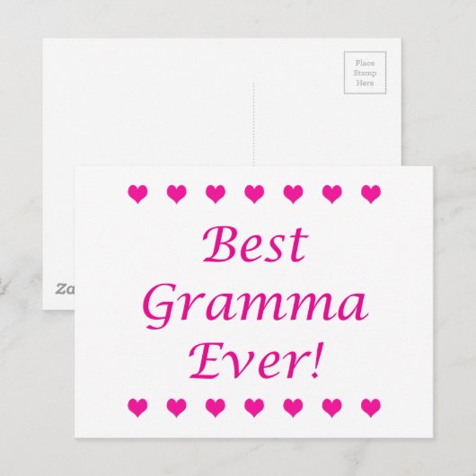 Best Gramma Ever Briefkaart (Voorkant / Achterkant)