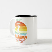 Best Grammy by Par Vaderdag Golf Shirt Gift Tweekleurige Koffiemok (Voorkant links)