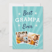 Best Grampa Ever | Foto Vaderdag Kaart (Voorkant)