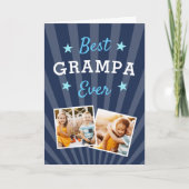 Best Grampa Ever | Foto Vaderdag Kaart (Voorkant)