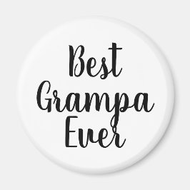Best Grampa Ever Magnet Calligrafie Eenvoudige mod