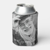 Best Grampa Ever Moderne Simple Elegant Photo Blikjeskoeler (Blikje Voorkant)