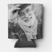 Best Grampa Ever Moderne Simple Elegant Photo Blikjeskoeler (Voorkant)