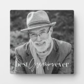 Best Grampa Ever Moderne Simple Elegant Photo Fotoplaat (Voorkant)