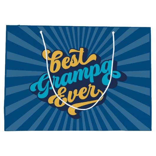 Best Grampa Ever Vaderdag Groot Cadeauzakje (Achterkant)