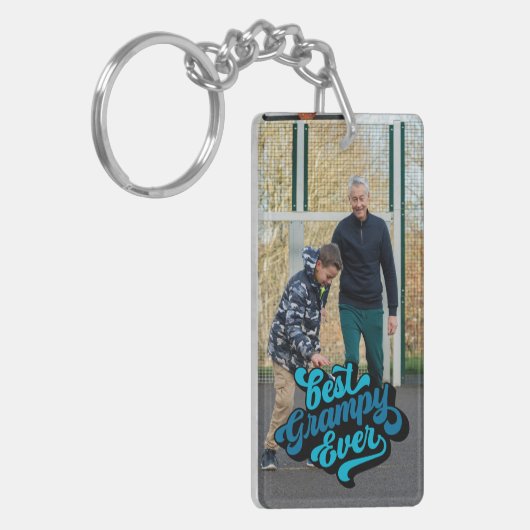 Best Grampy Ever | Foto opa Sleutelhanger (Voorkant Links)