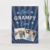 Best Grampy Ever | Foto Vaderdag Kaart (Voorkant)