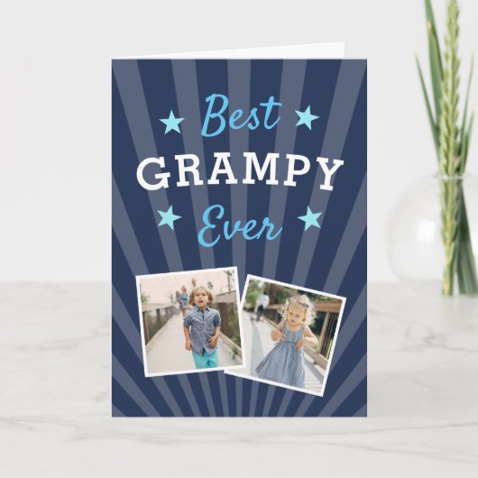 Best Grampy Ever | Foto Vaderdag Kaart (Voorkant)