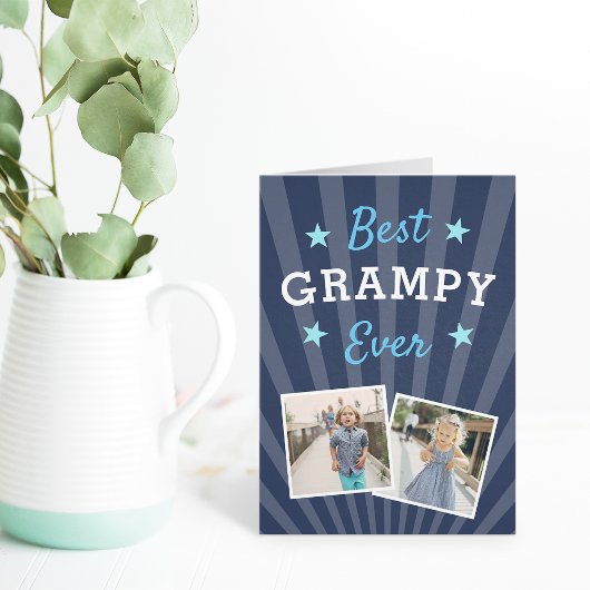 Best Grampy Ever | Foto Vaderdag Kaart