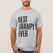 Best Grampy Ever Geweldige grootvader T-shirt (Voorkant)
