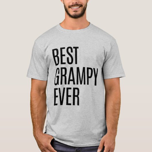 Best Grampy Ever Geweldige grootvader T-shirt (Voorkant)