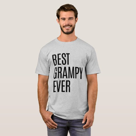 Best Grampy Ever Geweldige grootvader T-shirt (Voorkant volledig)