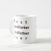 Best Grand-Farter Ever Mug for Grandpa Koffiemok (Voorkant links)