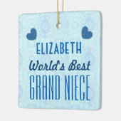 Best GRAND NIECE met Hearts A035a Keramisch Ornament (Links)