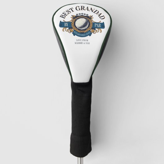 Best Grandad by par Seal Elegant Custom Golfheadcover (Voorkant)