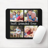 Best Grandad Ever 4 Photo Collage Fun Keepslag Muismat (Met muis)