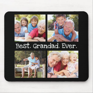 Best Grandad Ever 4 Photo Collage Fun Keepslag Muismat