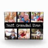 Best Grandad Ever 6 Photo Collage Black White Fotoblokken (Voorkant)