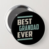 Best Grandad Ever Ronde Button 4,0 Cm (Voorkant /achterkant)
