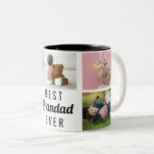 Best Grandad Ever - Vaderdag Foto Tweekleurige Koffiemok (Voorkant rechts)