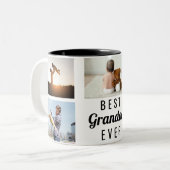 Best Grandad Ever - Vaderdag Foto Tweekleurige Koffiemok (Voorkant links)