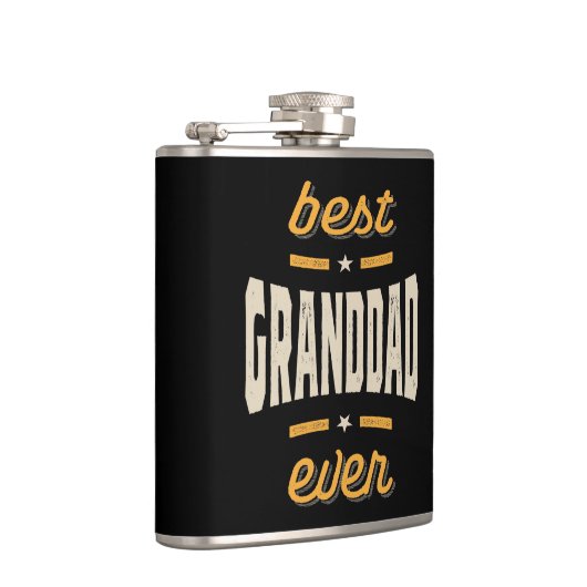 Best Granddad Ever Gift Vaderdag Heupfles (Rechts)