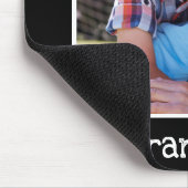 Best Granddad Ever Photo Persoonlijk zwart Muismat (Hoek)