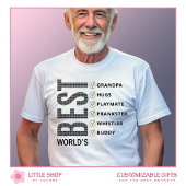 Best Grandfather Checklist ter wereld T-shirt