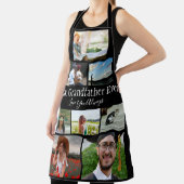 Best Grandfather Ever 8 Photo Collage White Script Schort (Insitu)