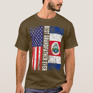 Best Grandfather Ever Funny Vaderdag Costa Ric T-shirt