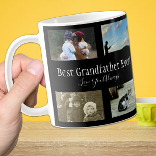 Best Grandfather Ever Photo Collage White Koffiemok