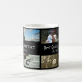 Best Grandfather Ever Photo Collage White Koffiemok (Center)